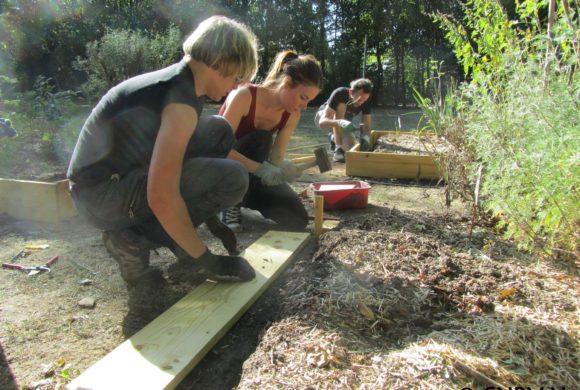 Un lifting pour le jardin pédagogique