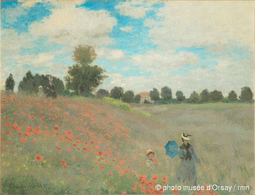 L’art et la nature Les Coquelicots de Claude Monet