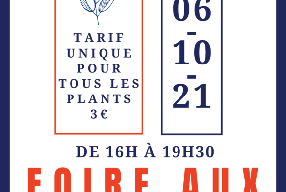 Foire aux plantes – mercredi 06 octobre de 16h à 19h30