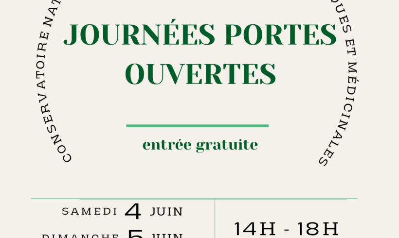 Les Journées Portes Ouvertes : 4 et 5 juin – 14h-18h