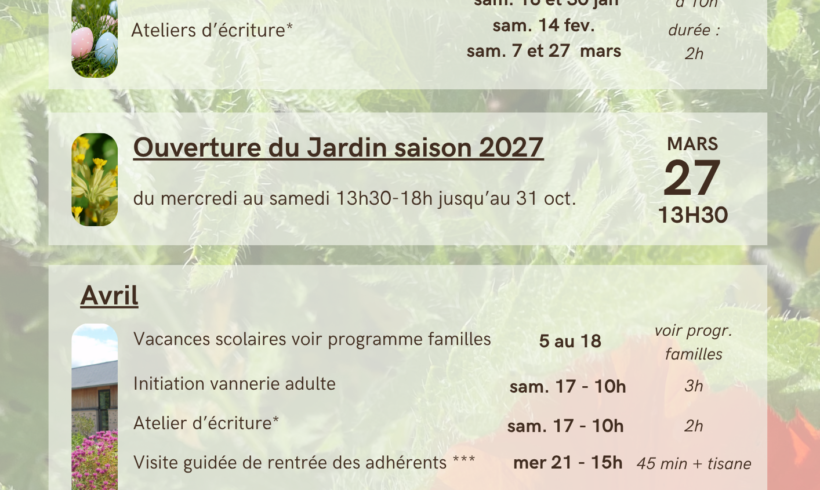 (Français) Pré-programme adulte premier trimestre 2027