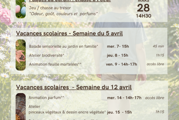 Pr&eacute;-programme enfant 2027 &ndash; vacances de p&acirc;ques